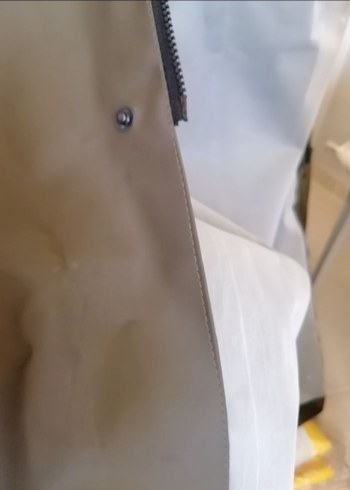 Gri Erkek Uzun Düğmeli Yağmurluk - Görsel 3