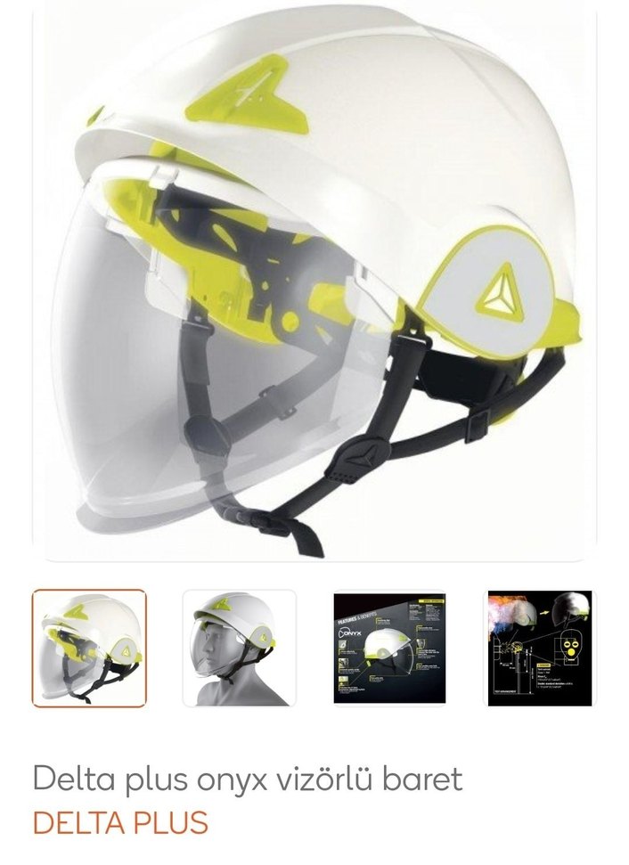 Deltaplus Onyx2 Sarı Motosiklet Kaskı - Görsel 4