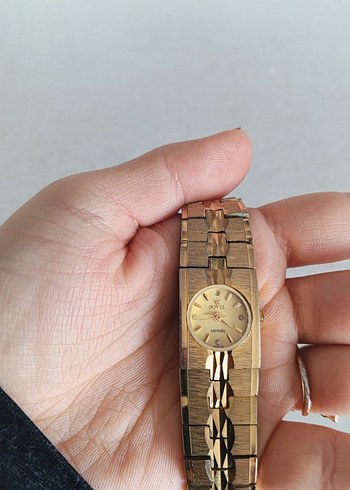 Vintage Altın Renk Kadın Saat - Görsel 2