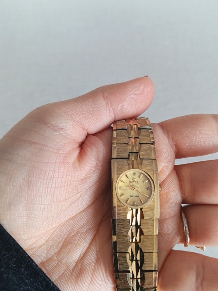 Vintage Altın Renk Kadın Saat - Görsel 2