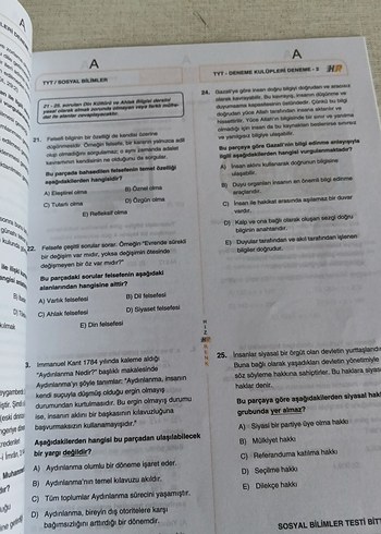 TYT-2 Deneme Kitapçığı - Temel Yeterlilik Testi - Görsel 4