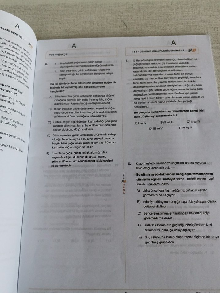 TYT-2 Deneme Kitapçığı - Temel Yeterlilik Testi - Görsel 5