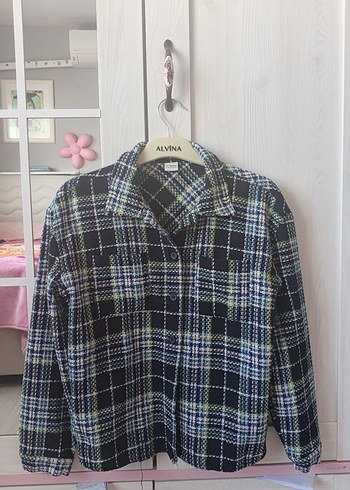 Kadın Çok Renkli Ekose Pamuklu Gömlek - Görsel 2