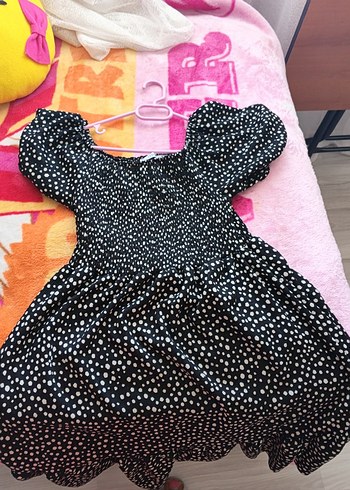 Puantiye Desenli Uzun Bohem Elbise - Görsel 3