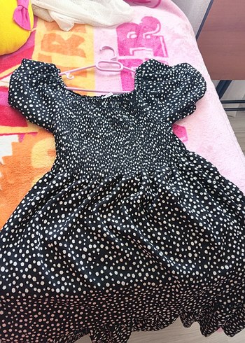 Puantiye Desenli Uzun Bohem Elbise - Görsel 2