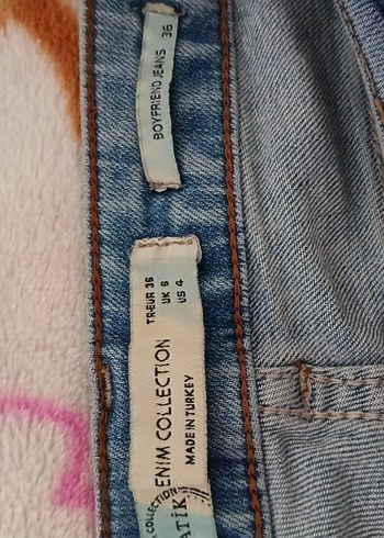 Pastel Mavi Bağcıklı Rahat Kesim Kadın Kot Pantolon - Görsel 4