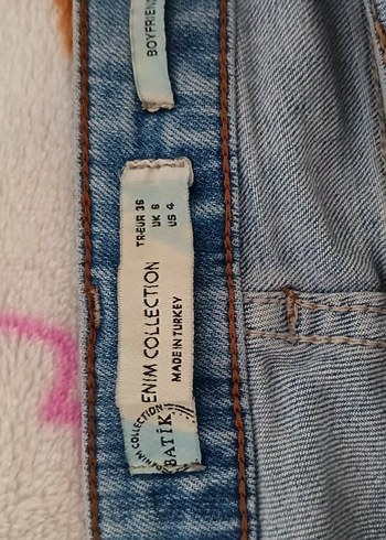 Pastel Mavi Bağcıklı Rahat Kesim Kadın Kot Pantolon - Görsel 3