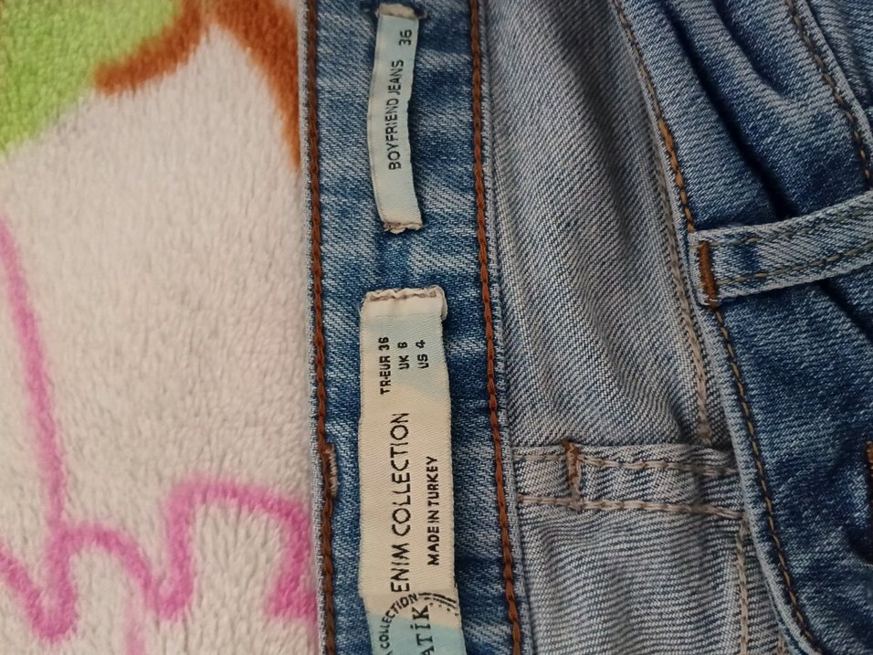 Pastel Mavi Bağcıklı Rahat Kesim Kadın Kot Pantolon - Görsel 4