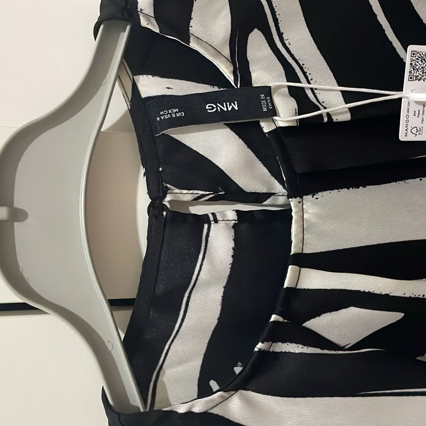 Mango Saten uzun kol elbise - Görsel 4