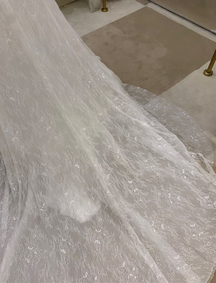 Züleyha Kuru V Yakalı Kolsuz Balık Kesim Beyaz Gelinlik - Görsel 3