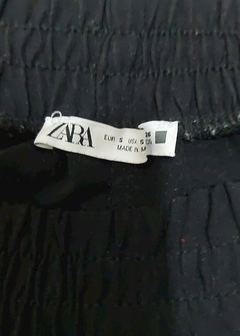 Zara Siyah Kadın Rahat Kesim Kumaş Pantolon