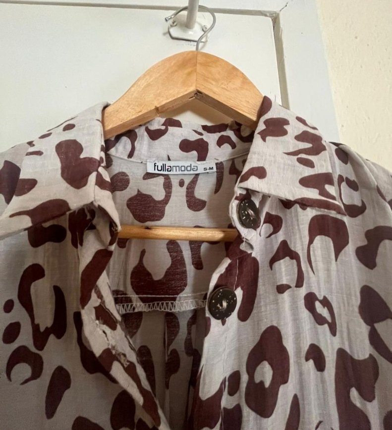 Bohem Salaş V Yaka Kemerli Hamile Tunik - Görsel 4