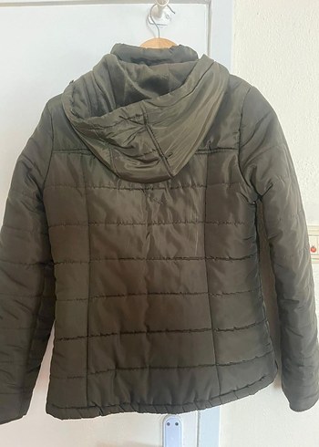 Düğmeli Kadın Kahverengi Kış Montu - Görsel 5