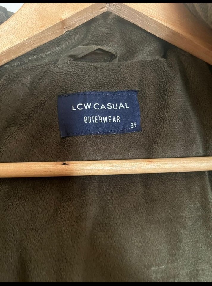 Düğmeli Kadın Kahverengi Kış Montu - Görsel 3