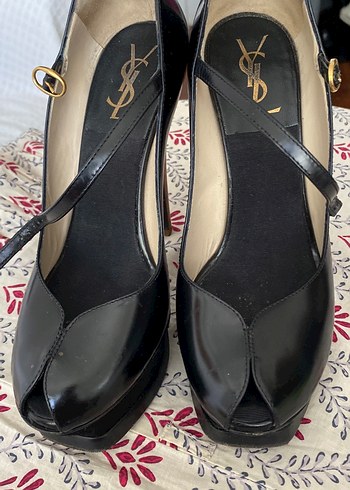 Tokalı Siyah Bohem Stiletto Topuklu Ayakkabı - Görsel 6