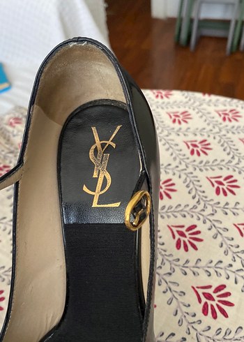 Tokalı Siyah Bohem Stiletto Topuklu Ayakkabı - Görsel 4