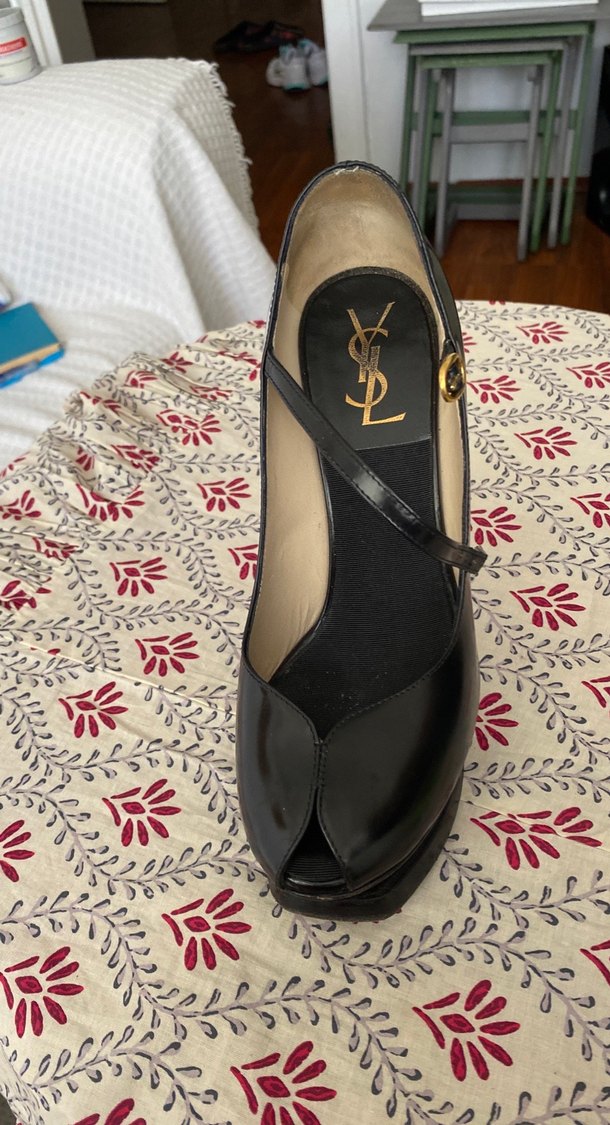 Tokalı Siyah Bohem Stiletto Topuklu Ayakkabı - Görsel 5