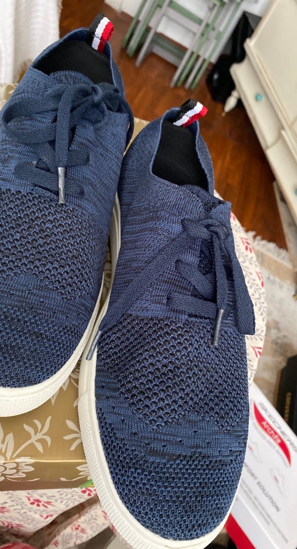 Trendy Lacivert Örme Erkek Spor Ayakkabı - Görsel 4