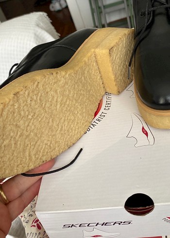 Siyah Bağcıklı Deri Ayakkabı - Görsel 4