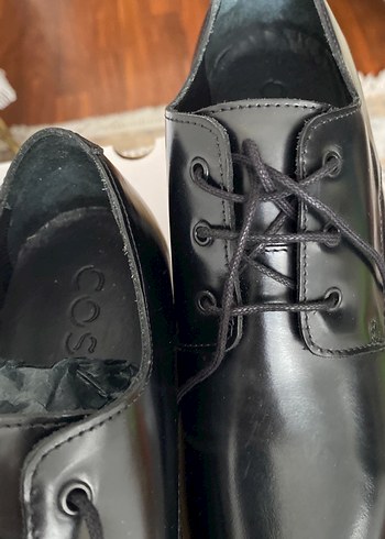 Siyah Bağcıklı Deri Ayakkabı - Görsel 2