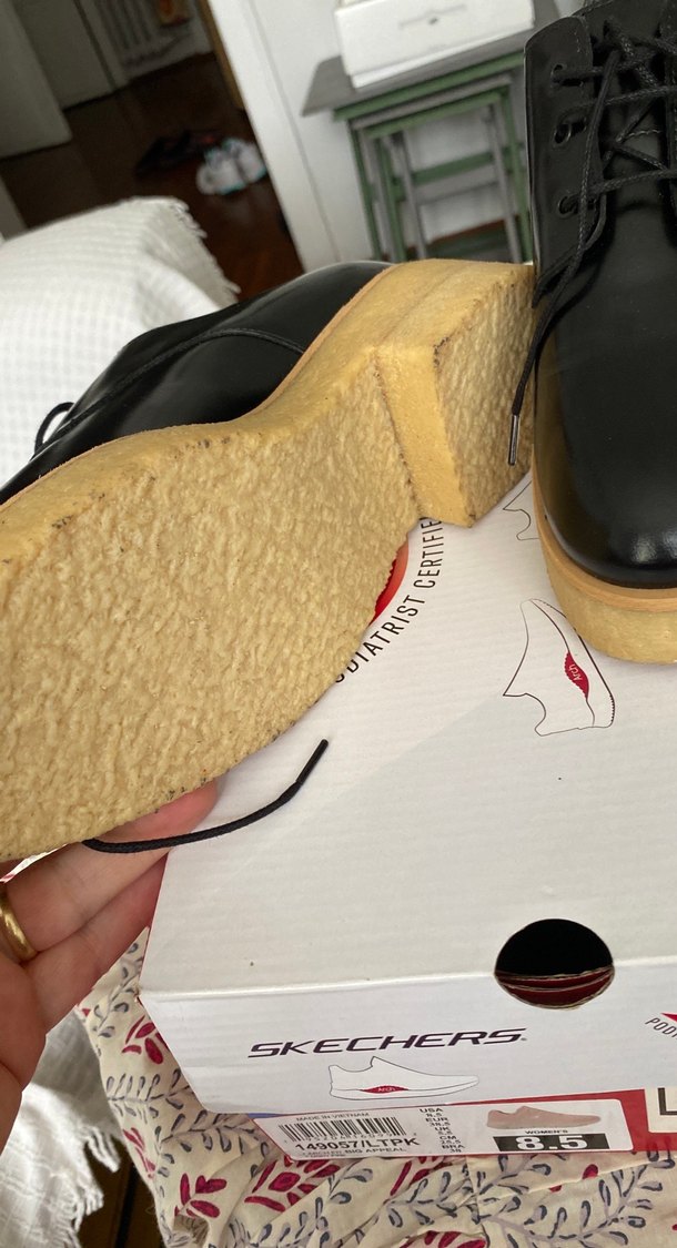 Siyah Bağcıklı Deri Ayakkabı - Görsel 4