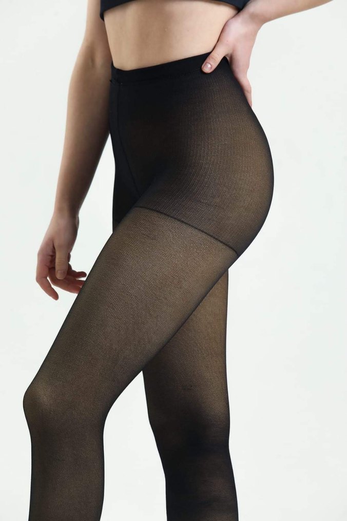 Siyah Midi termal  Kadın Tayt - Görsel 2