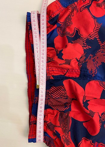 Erkek Kırmızı Midi Şort - Görsel 3