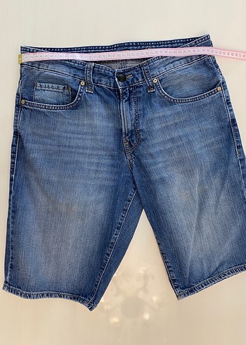 Mavi Erkek Kot Şort - Görsel 4