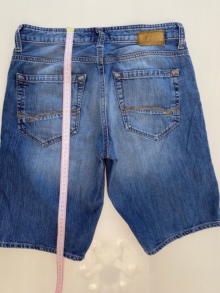 Mavi Erkek Kot Şort - Görsel 3