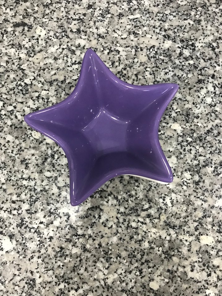 3lü Mor Beyaz Yıldız Şekilli Çerezlik - Görsel 2