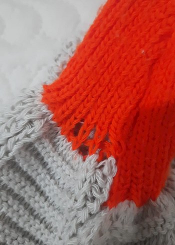 Gri Örgü Salaş Kadın Hırka - Görsel 3