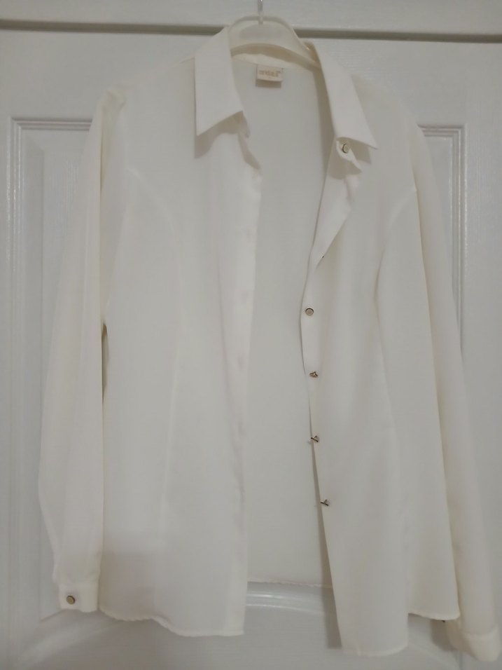 Bej Kadın Düğmeli Ofis Blazeri takımı - Görsel 3