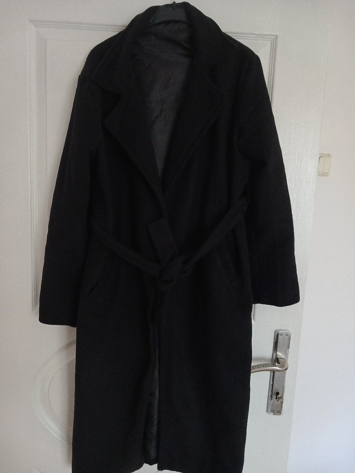 Siyah Uzun Klasik Kaban - Görsel 2