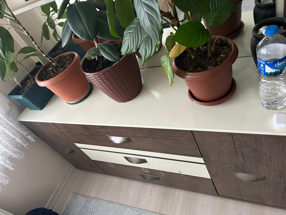 Gri Detaylı Kahverengi Çocuk Şifonyeri - Görsel 2