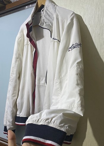 Beyaz Fermuarlı Erkek Ceket - Görsel 2