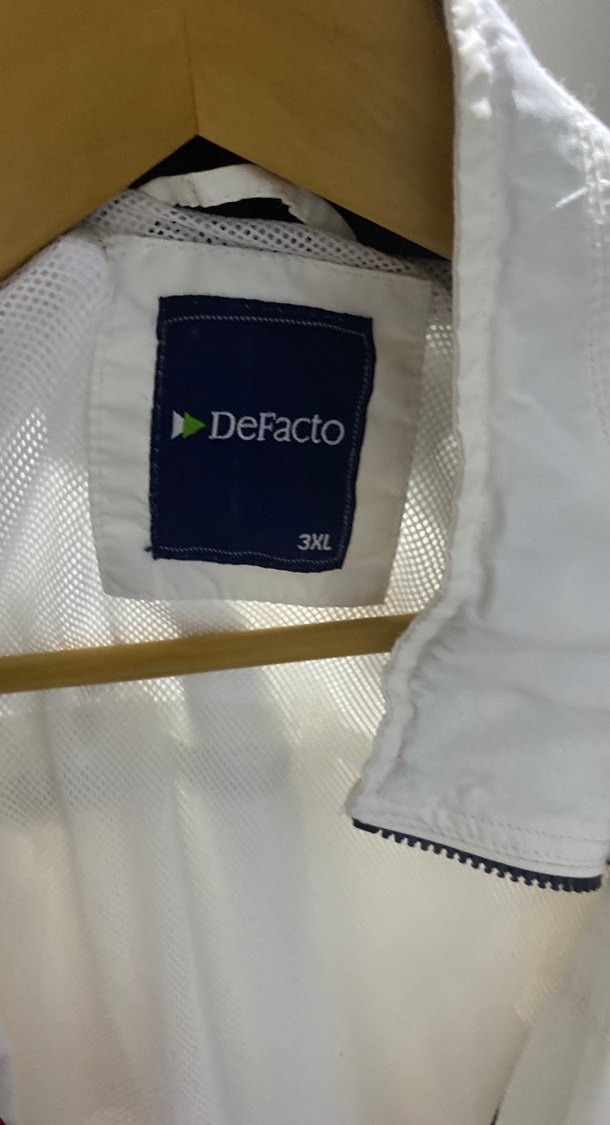 Beyaz Fermuarlı Erkek Ceket - Görsel 4