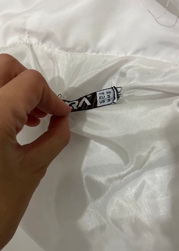 Beyaz Kapüşonlu Kadın Şişme Yelek - Görsel 5