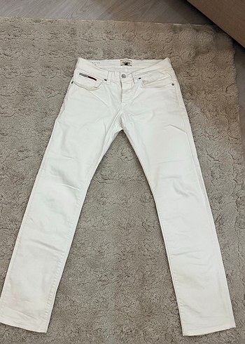 Tommy Hilfiger Tomm Hilfiger Beyaz Denim Jean