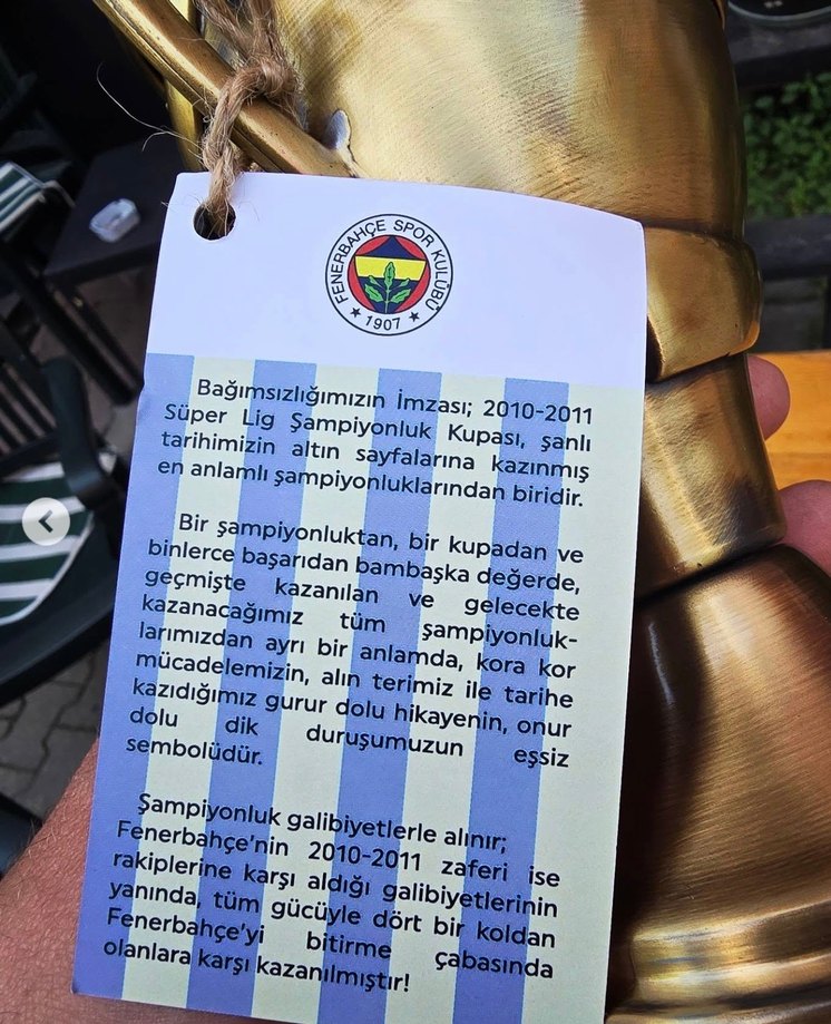 Fenerbahçe 2010-2011 Şampiyonluk Kupası - Görsel 3