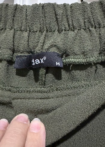 Kadın Haki Kumaş havuç Pantolon - Görsel 2