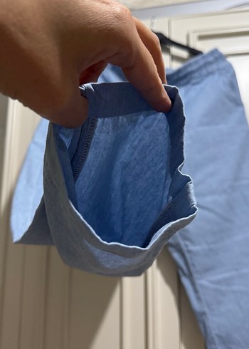 Gri Mavi Rahat Kesim Kadın Kot Pantolon - Görsel 2