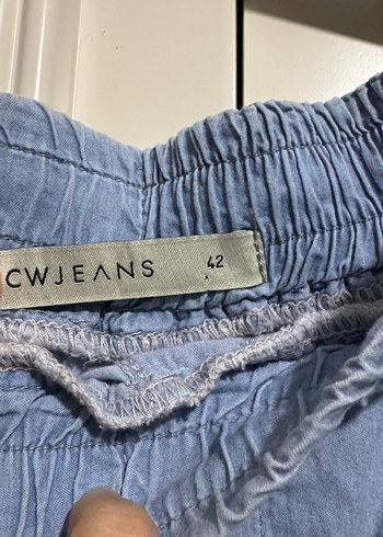 Gri Mavi Rahat Kesim Kadın Kot Pantolon - Görsel 3