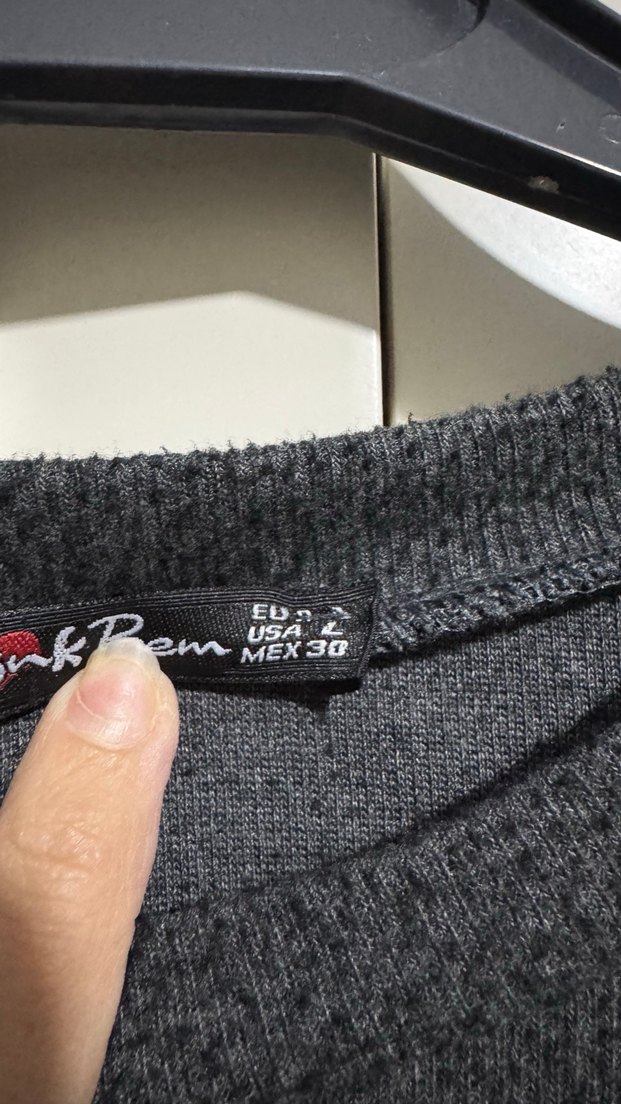 Nakışlı Gri Kadın Örgü Uzun Kollu Sweatshirt - Görsel 3