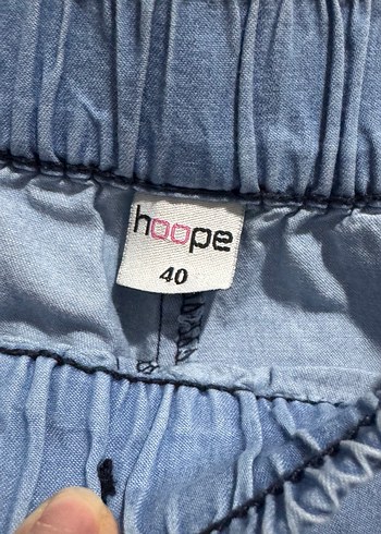 Mavi Kadın Midi Boy Bol Kesim Kot Pantolon - Görsel 2