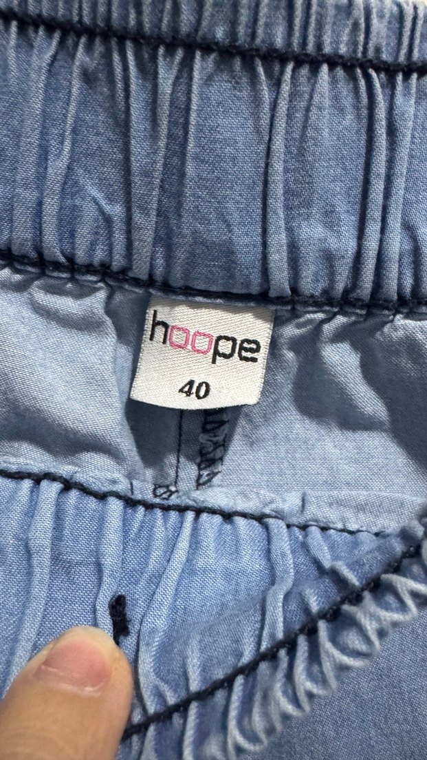 Mavi Kadın Midi Boy Bol Kesim Kot Pantolon - Görsel 2