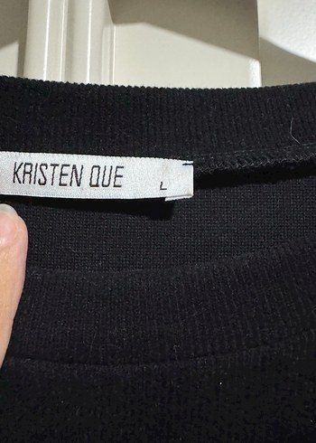 Nakışlı Siyah Uzun Kollu kadife elbise - Görsel 3