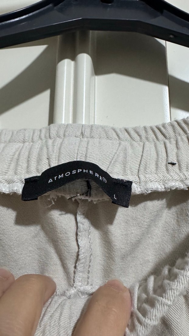 Bej Kadın Keten Geniş Paça Pantolon - Görsel 2