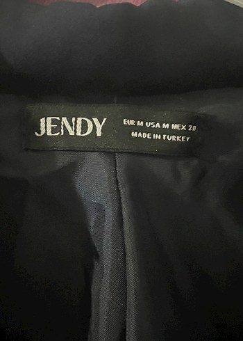 Düğmeli Koyu Mavi Kadın Blazer Ceket - Görsel 5