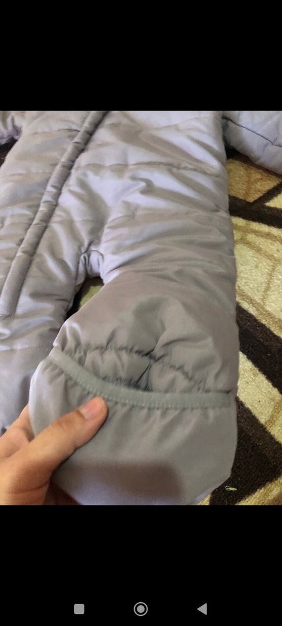 Gri Fermuarlı Bebek Erkek Kar Tulumu - Görsel 4