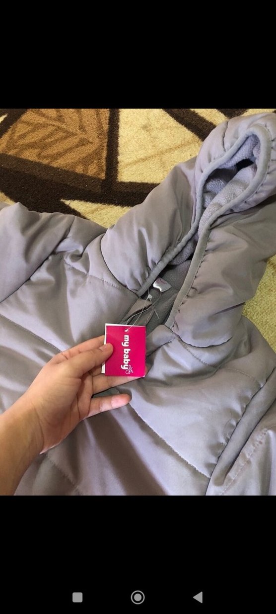 Gri Fermuarlı Bebek Erkek Kar Tulumu - Görsel 5